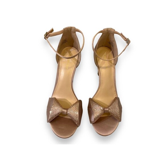 Max Studio Pink Women’s Rorima2 Satin Embellished Bow Heels Shoes Size US 9 - Picture 4 of 7